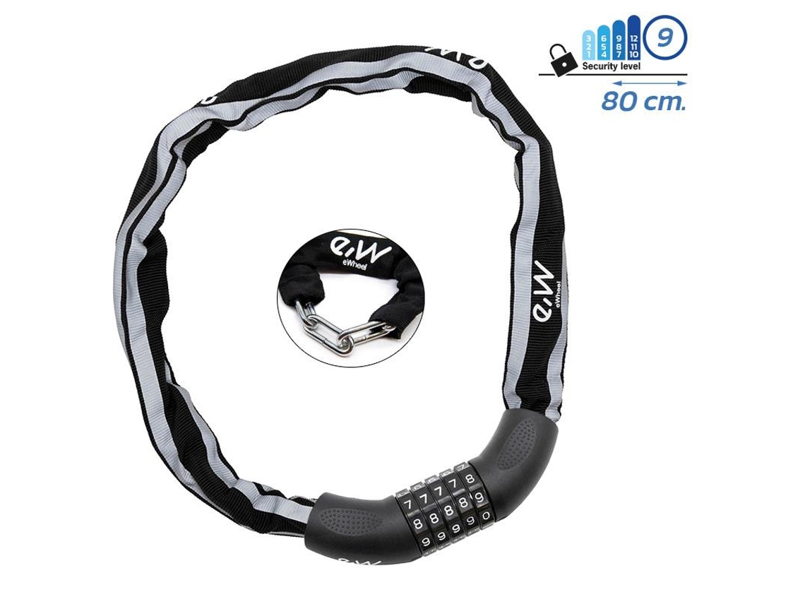 Cadeado Ewlk017 De Corrente Com Capa Refletora