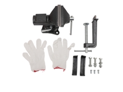 Vise De Bancada Pesada 85mm Base Rotativa 360° 2.44in Mandíbula Universal Com Trava Para Mesa