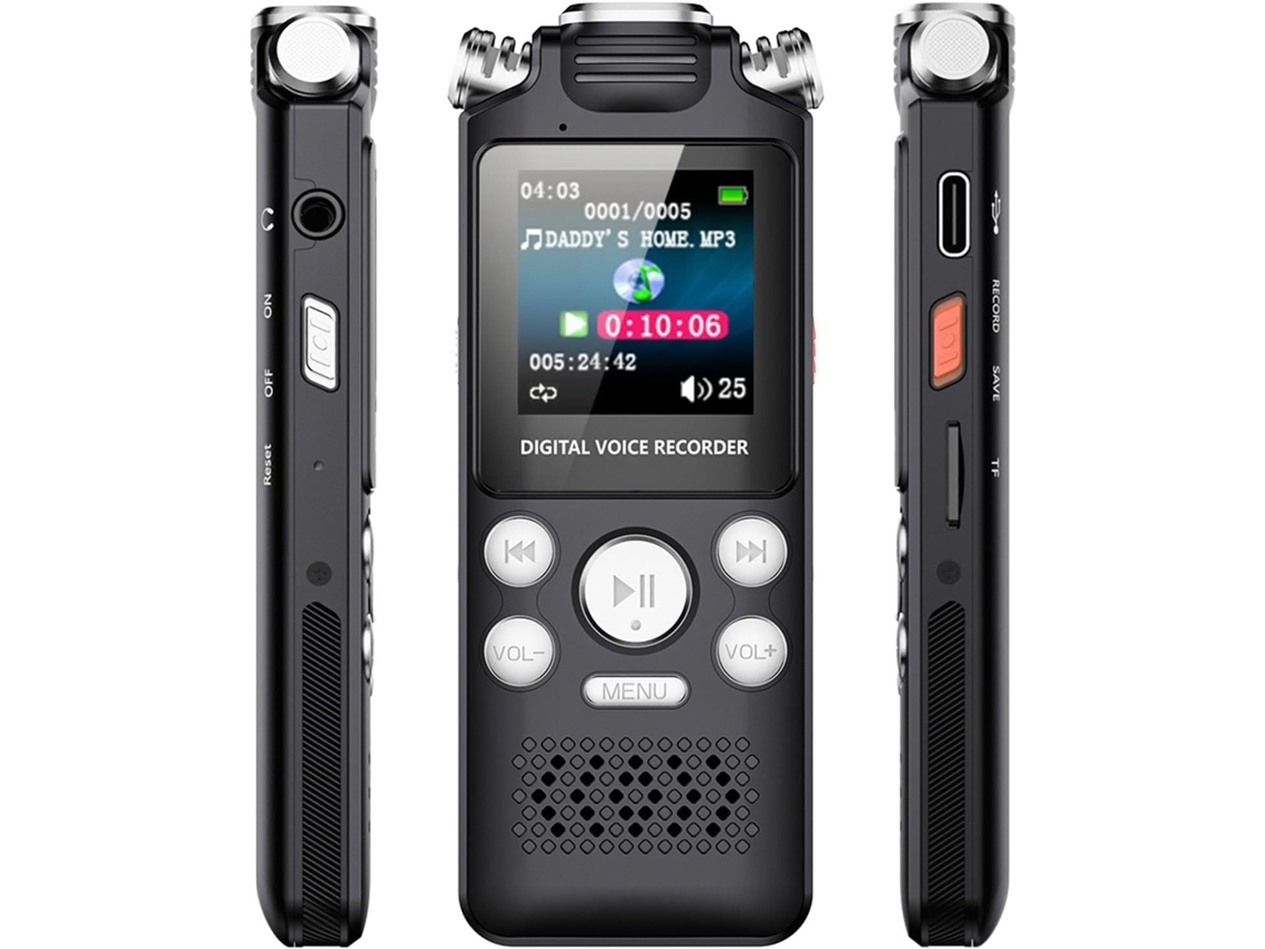 Gugxiom Gravador Vocal Numérique Palestra, Réduction Bruit, Leitor Mp3 Conferências, Reuniões, Entretenimento,