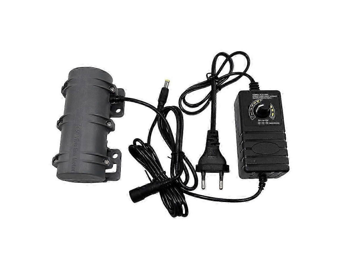 Motor Vibratório Compacto De 12v Para Camas De Massagem E Sistemas De Alerta. Velocidade Ajustável Até 3800 Rpm. Plugue Padrão Americano.