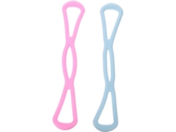 Conjunto De 2 Faixas Elásticas Resistência Para Treinamento Muscular Das Costas E Peitoral, Ideais Exercícios