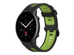 Pulseira De Silicone Bicolor Com Padrão Vertical Para Amazfit Gtr 2 De 22 Mm