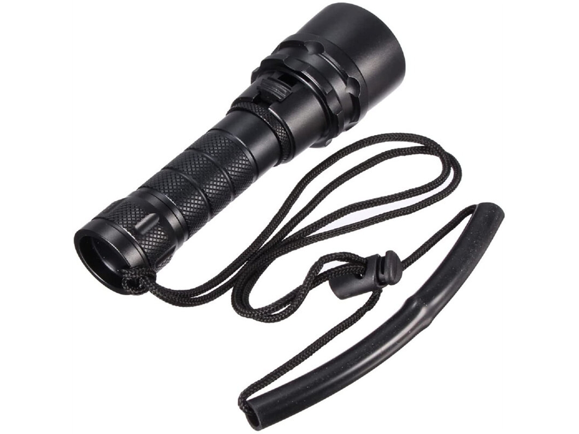 Lanterna De Mergulho De Alta Potência Ip68 À Prova D'água, Luz De Mergulho Profissional, Bateria 18650 Para Iluminação Subaquática Em Alto Mar, Lante