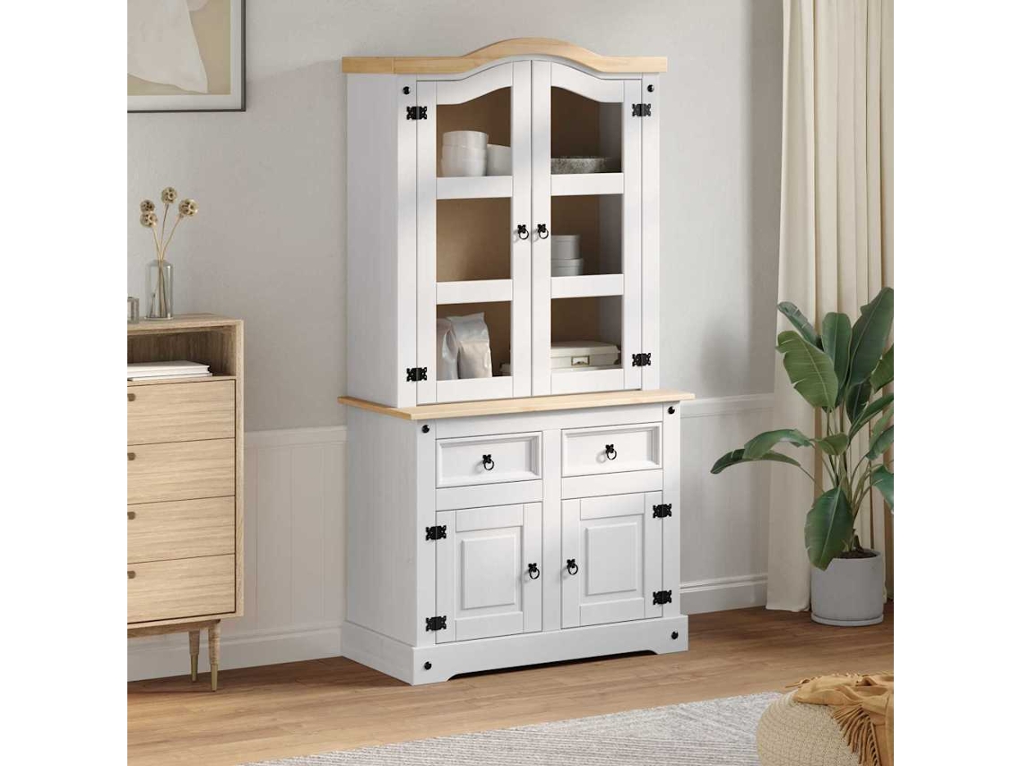 Vidaxl Buffet Corona Branco 100 X 48,5 X 179 Cm