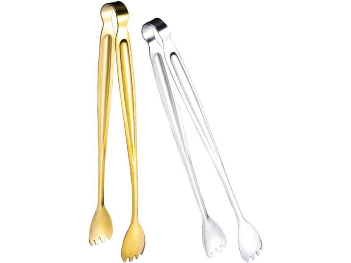 Pinças Para Churrasco Leves E Confortáveis, Conjunto De 2 Peças, Aço Inoxidável, Design Compacto E Simples, Acessório