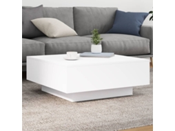 Vidaxl Mesa De Centro Com Luzes Led 80x80x31cm Branco