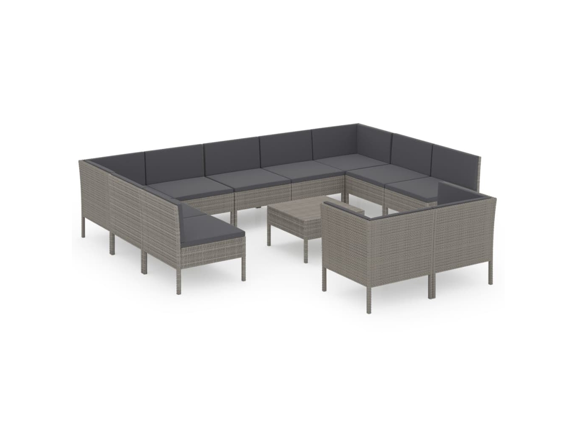 Garden Lounge Set, Garden Lounge Sets Vidaxl Cinzeto Rattan / Vime (n/a)