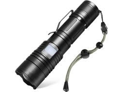 Lanterna Led 2500lumens Recarregavel 5modos Zoomable Camping Preto Yizhood