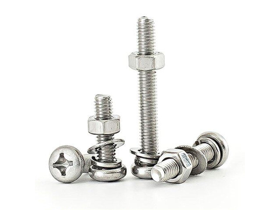 Kit De Parafusos E Porcas Cabeça Redonda Com Encaixe Sextavado M6, Porcas De Aço Inoxidável 304, Arruelas Planas De
