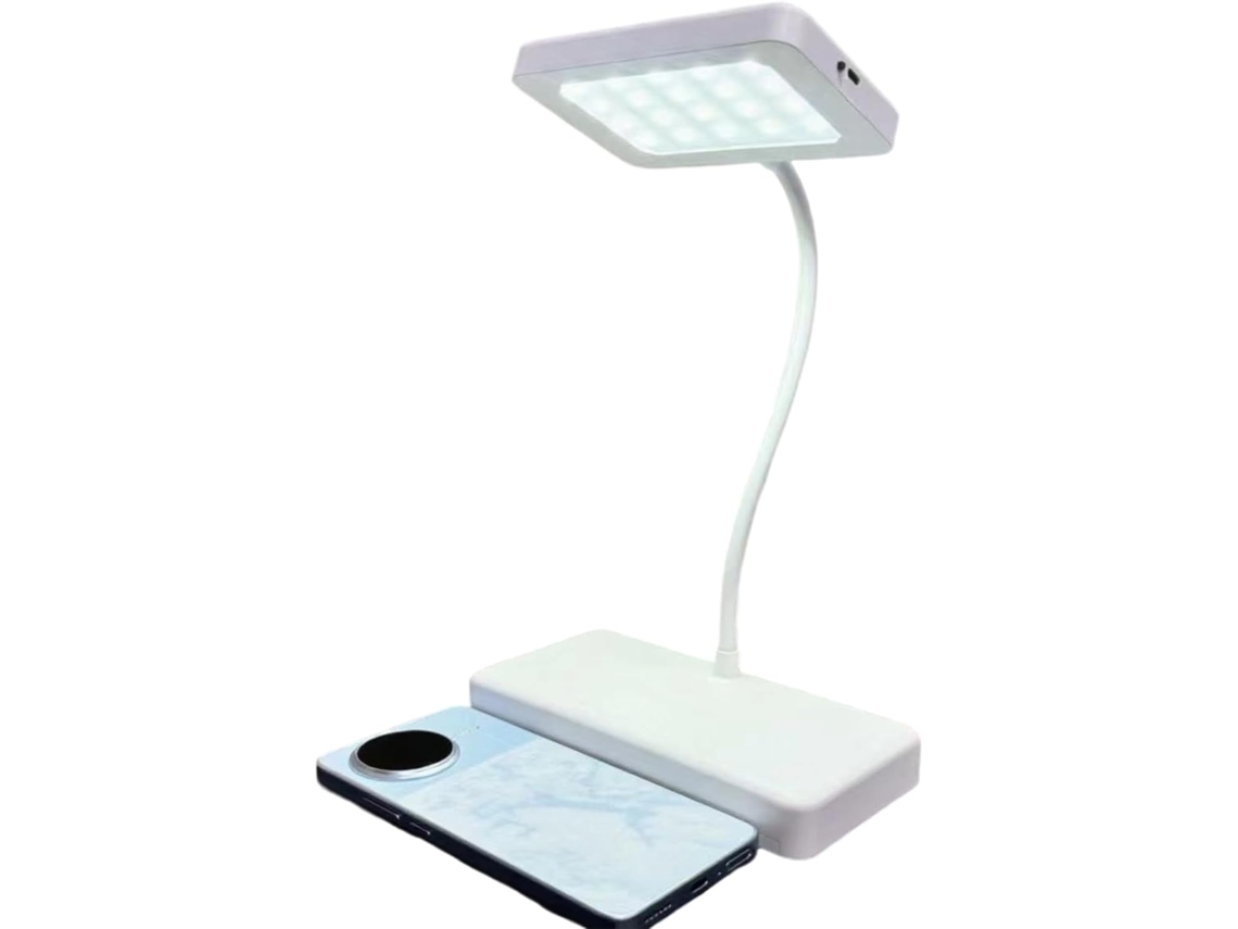 Luminária De Mesa – 20x 15x 20cm Elétrica Decorativa E Compacta Para Leitura, Com Lâmpada E Telefone Integrado
