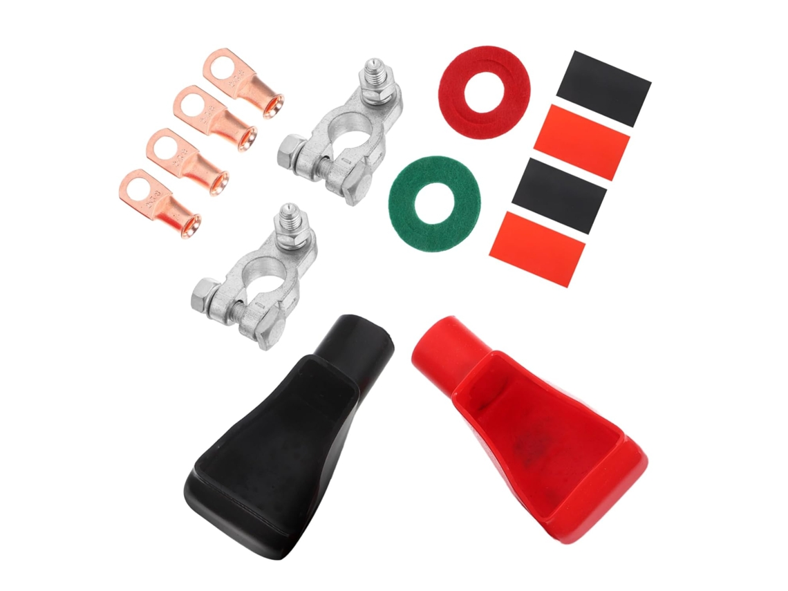 Terminais De Bateria Automotiva, Conectores Positivos E Negativos Em Liga De Zinco E Cobre, Adequados Para