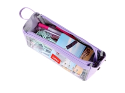 Estojo Grande Para Lápis, Caneta Multifuncional, Roxo. Aquaforge