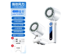 Laxiscreed Ventilador De Mão Recarregável, Portátil, Dobrável Com Tela Digital E Função Frio