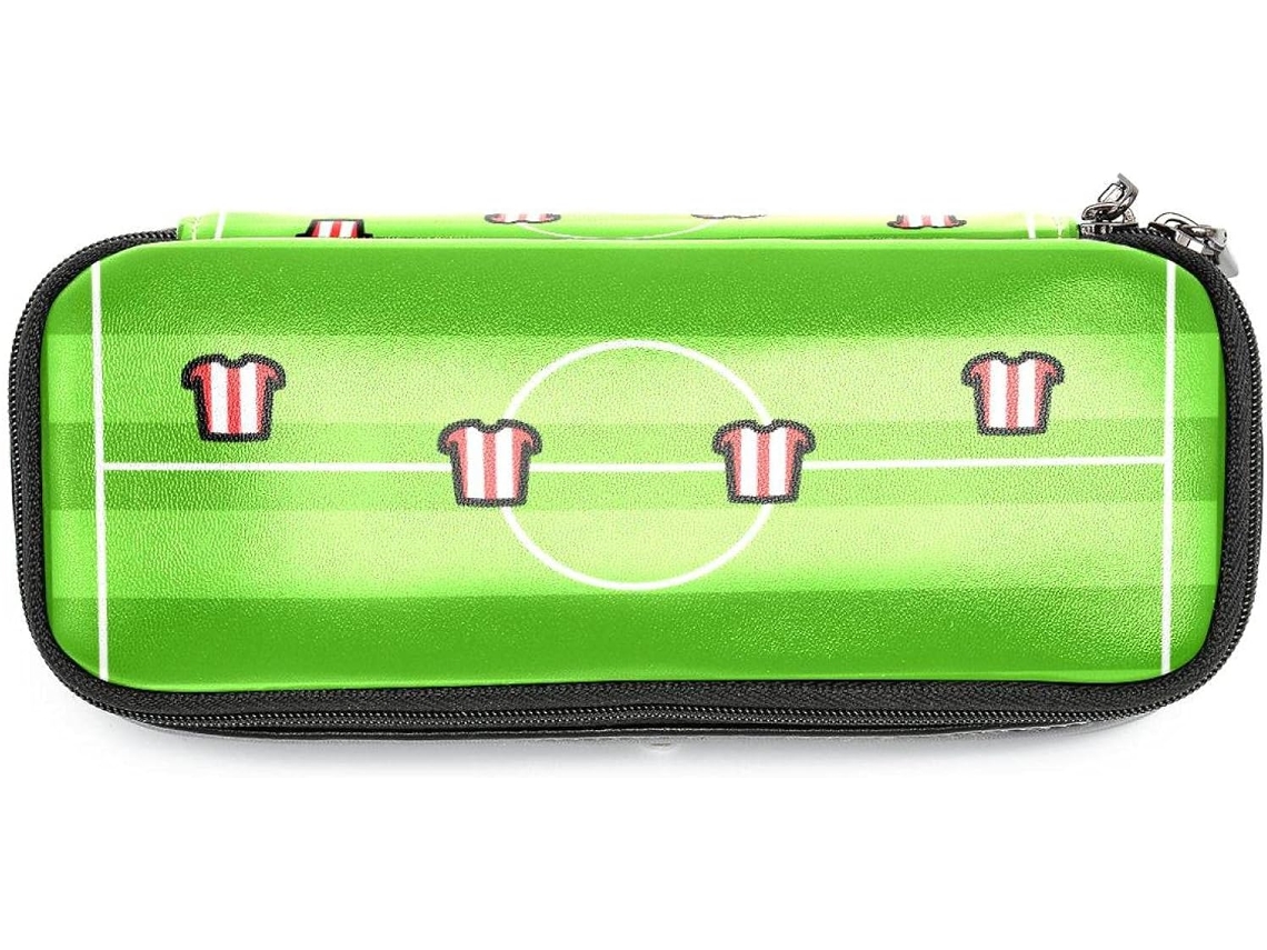 Estojo grande para lápis com táticas de futebol, organizador Maquiagem, ideal para escola, mesa, adultos.