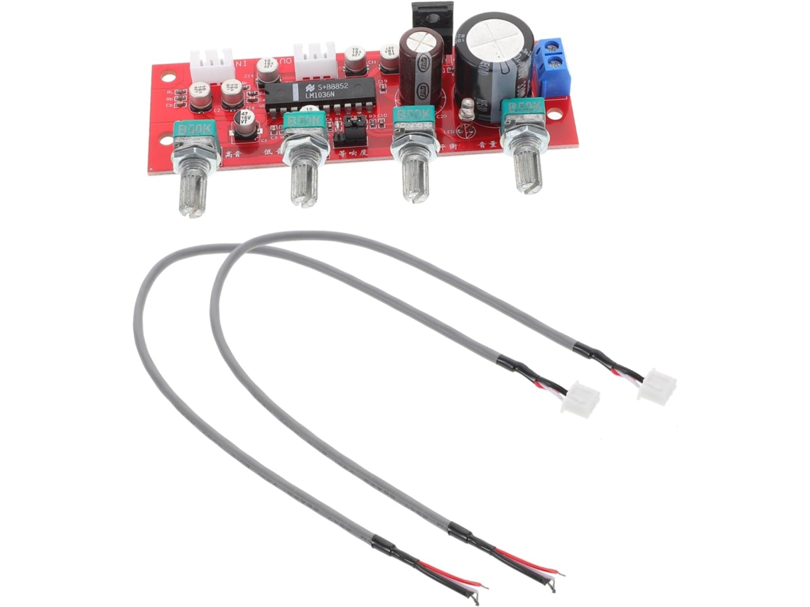 Placa Amplificadora Com Controle De Volume E Agudos Para Áudio Estéreo, Compatível Com Graves E Pré Gokoco