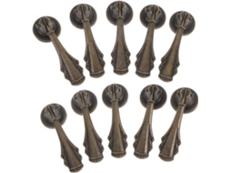 Puxadores Suspensos Callaron Para Gavetas E Armários De Banheiro, Conjunto De 10 Peças Com Design Vintage Em Metal