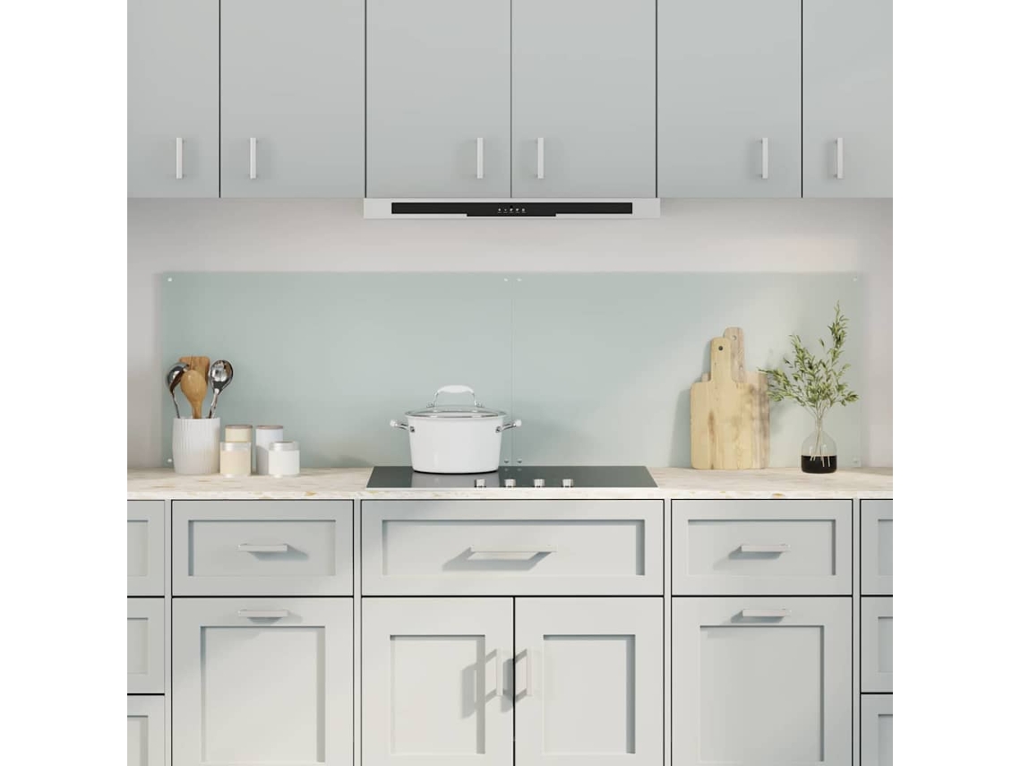 Vidaxl Painel De Cozinha 2 Unid. Branco 90 X 50 Cm Vidro Temperado