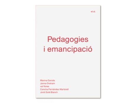 Livro Pedagogies I Emancipació de Marina Garcés (Catalão)