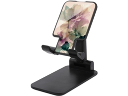 Suporte Para Celular Elegante, Dobrável E Ajustável, Com Estampa Floral Abstrata, Ideal Para Escritório