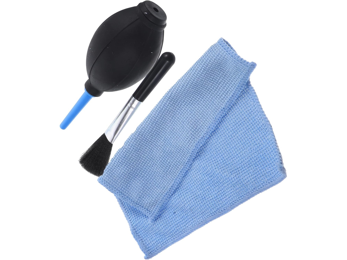 Soprador De Pó De Silicone Com Escova Macia Para Câmera E Tela.