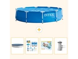 Intex Piscina Com Estrutura Redonda - 366x76 Cm - 5-peças S172