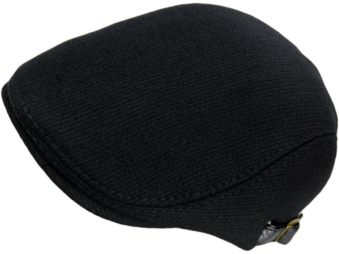 Boné Masculino Com Viseira, Gorro De Lã Quente Para O Inverno, Boné Estilo Jornaleiro, Cinza