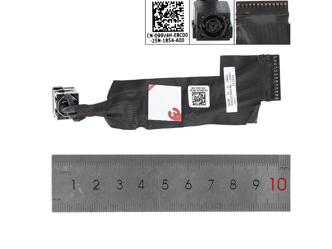 Conector/cabo de alimentação CC compatível com Dell G15 5510 5515 Pj1101