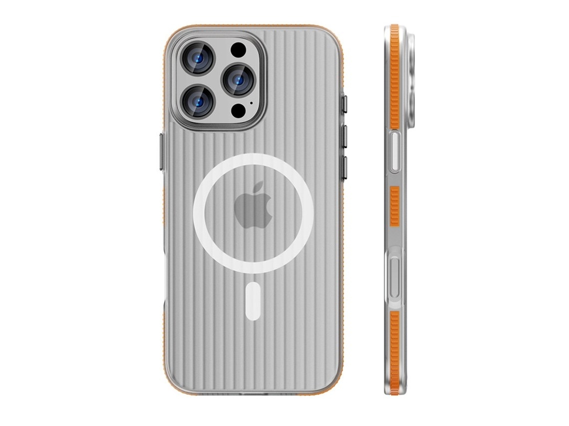 Zsanfs Capa Para Iphone 15 Pro, Cor Laranja