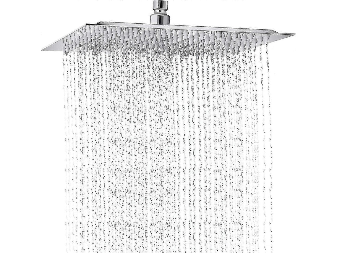 Chuveiro De Alta Pressão De Aço Inoxidável De 8 Polegadas Com Cabeça Giratória De 180° E Face Espelhada