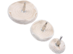Kit De Polimento Com 3 Peças De Pano De Algodão Branco E Bege Para Limpeza E Polimento.