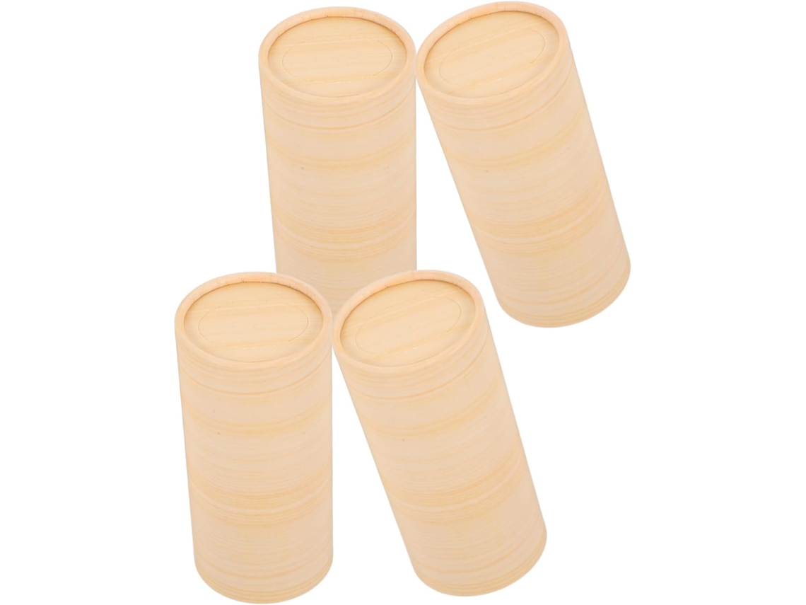 Conjunto De 4 Porta-lenços Cilíndricos Para Carro, Acessórios Internos Recarregáveis Para Viagem