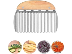 Cortador De Batatas Ondulado De Aço Inoxidável, Lâmina Ondulada Para Batatas, Batatas Fritas E Frutas, Lâmina Para Vegetais. Everley891
