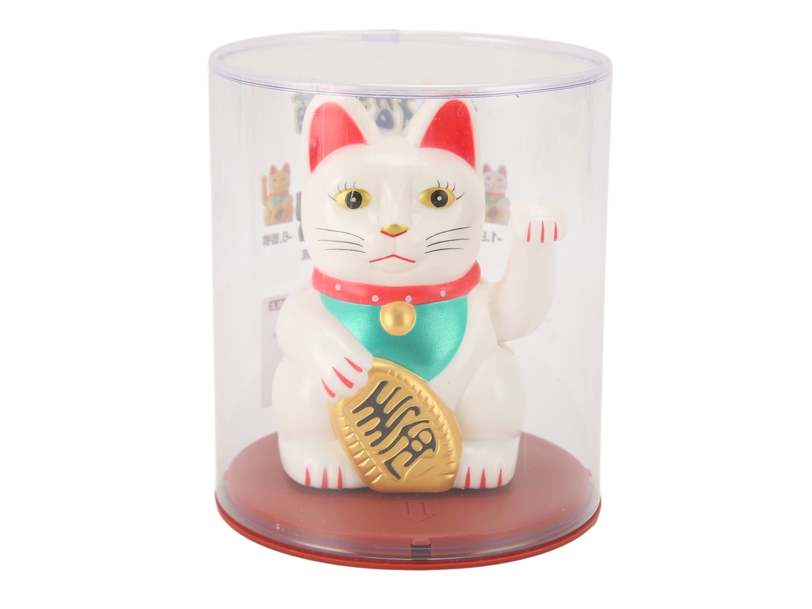 Laxiscreed Gato Da Sorte Solar Com Braço Em Movimento Para Boa Sorte E Decoração