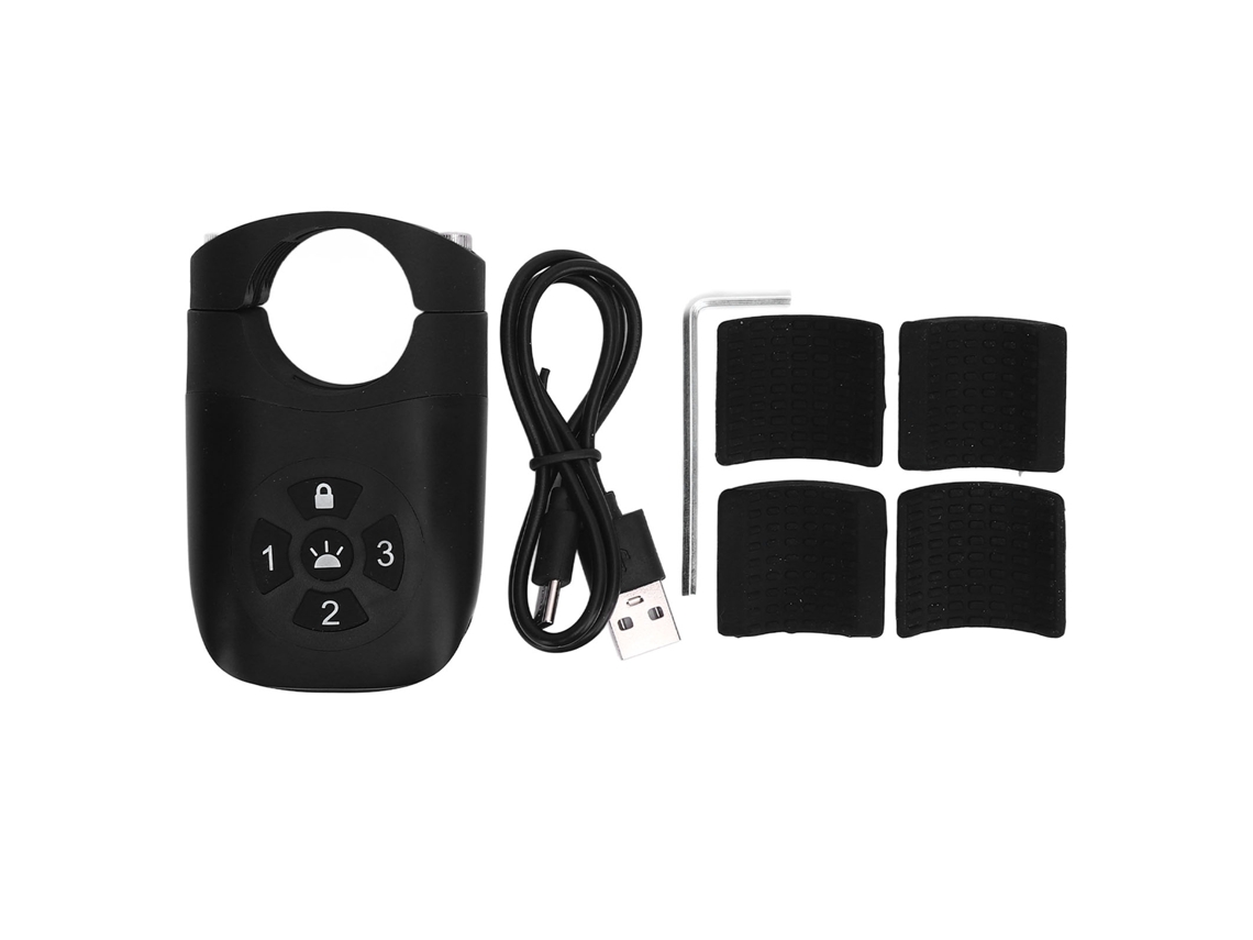 Buzzer Anti roubo para Bicicleta com Luz de Traseira 105db Ip65 Alerta Sonoro e Visual S/MARCA