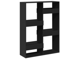 Room Divider, Room Dividers Vidaxl Preto Madeira Processada (n/a)