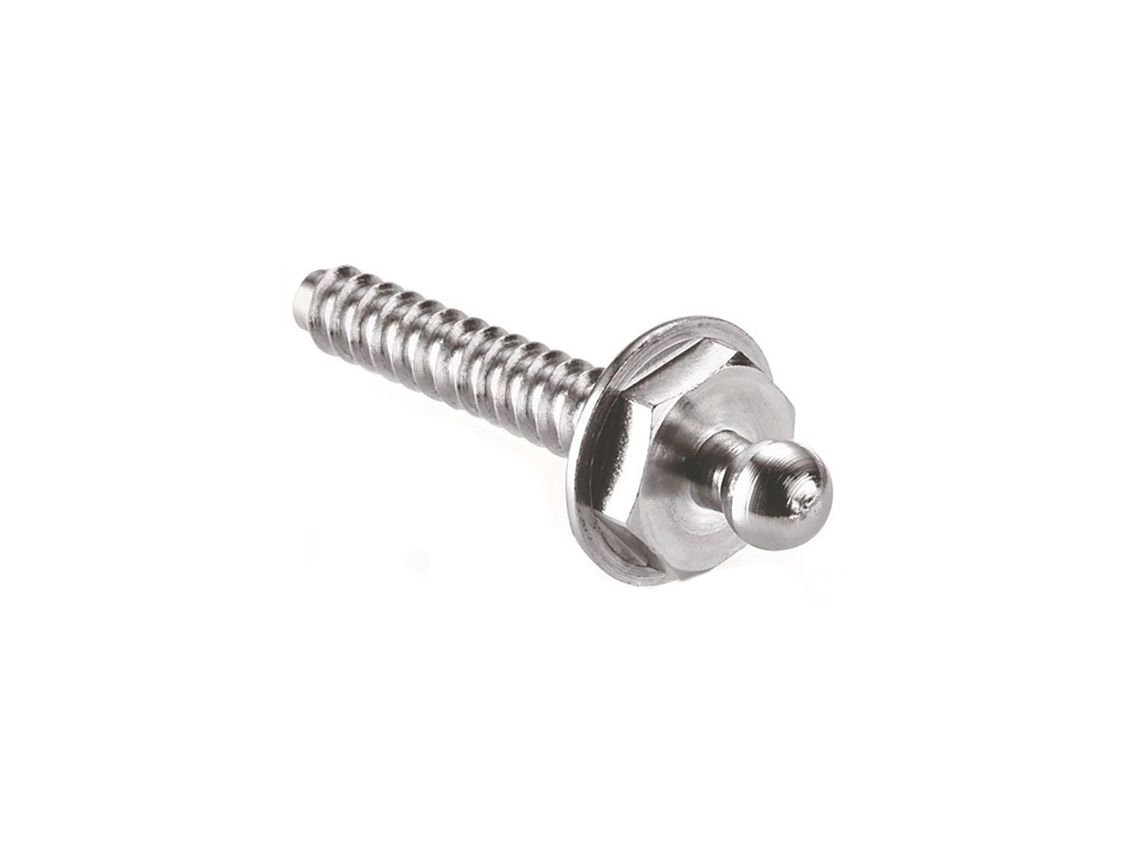 Botão de Parafuso Prateado 3 X 12 Mmplastimo