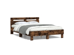 Bed Frame, Bed Frames Vidaxl Marrom Madeira Processada (120 X 190 Cm)