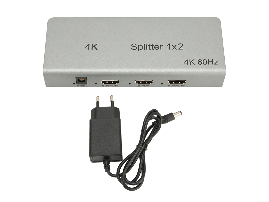 Aetheria divisor de Interface Multimídia Hd 4k 1 Entrada 2 Saídas Duplicador de Áudio e Vídeo com Plugue Eu