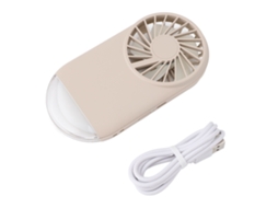 Laxiscreed Ventilador Compacto Portátil Com Carregamento Usb E Base De Apoio