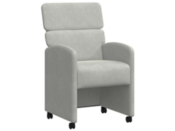 Conjunto 2 Cadeiras De Jantar Vidaxl Cinzento-claro Veludo (58 X 65 X 98 Cm)