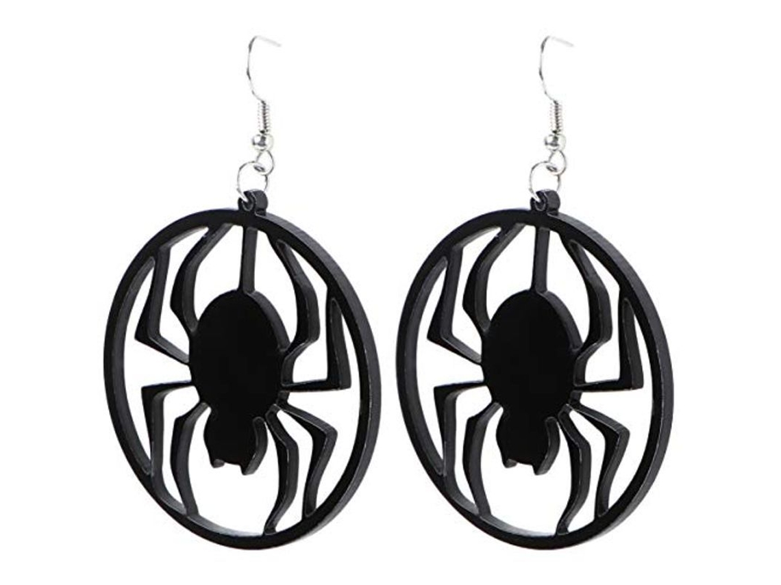 2026-3pcs Pendientes De Halloween Aranha Gótica Escura De Acrílico Pendentes Para Festa