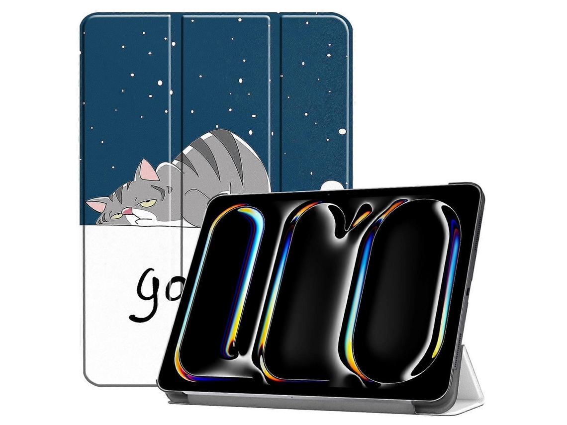 Capa de couro inteligente tripla pintada Webake Custer para tablet