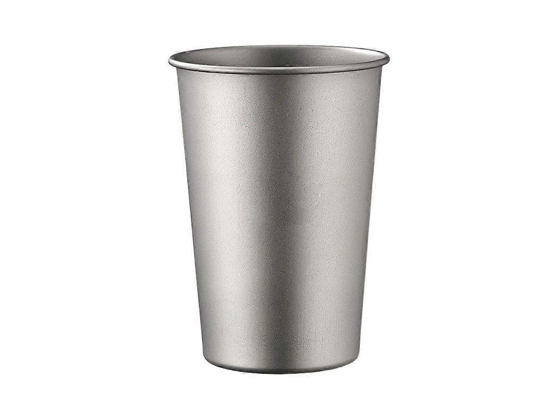Caneca de Cerveja de Titânio Puro de 400 Ml, Camada Única, Ultraleve, Empilhável, Portátil, Camping e Uso Externo AQUAFORGE