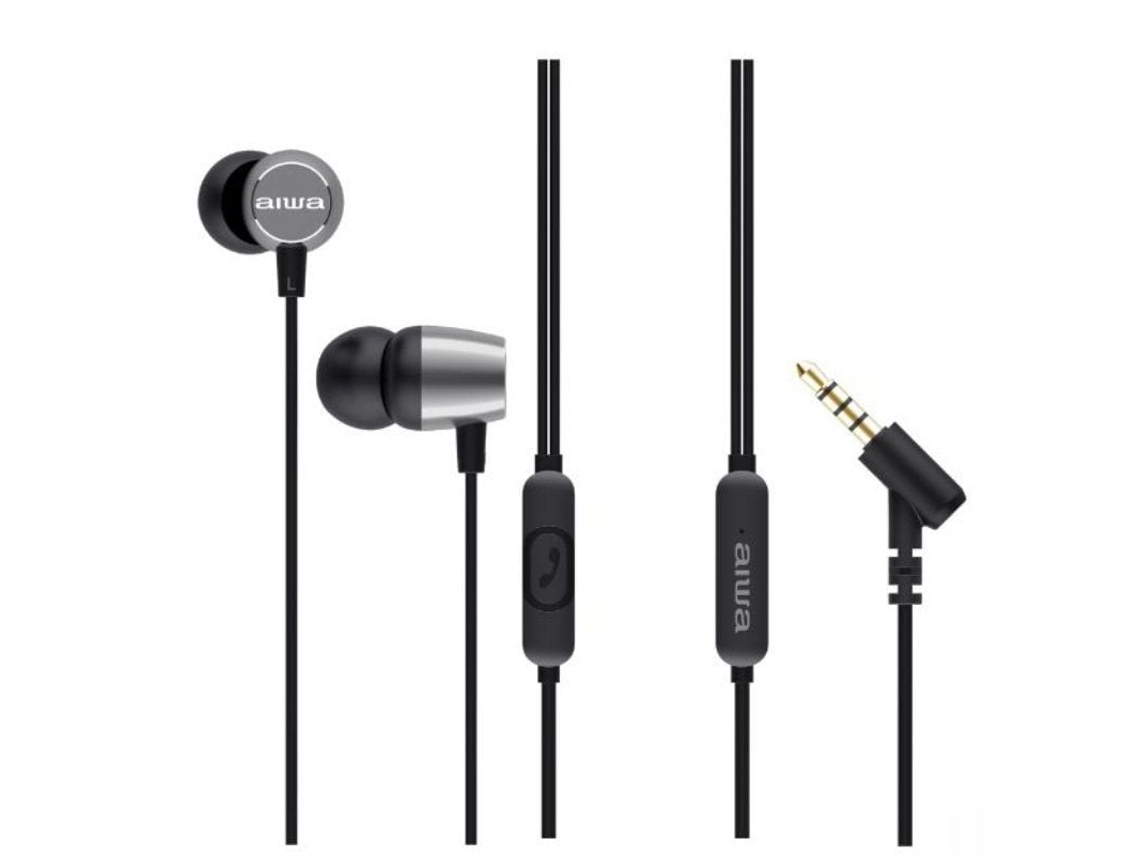 Auriculares Intrauditivos Estm Jack AIWA Ver descripción Prateado