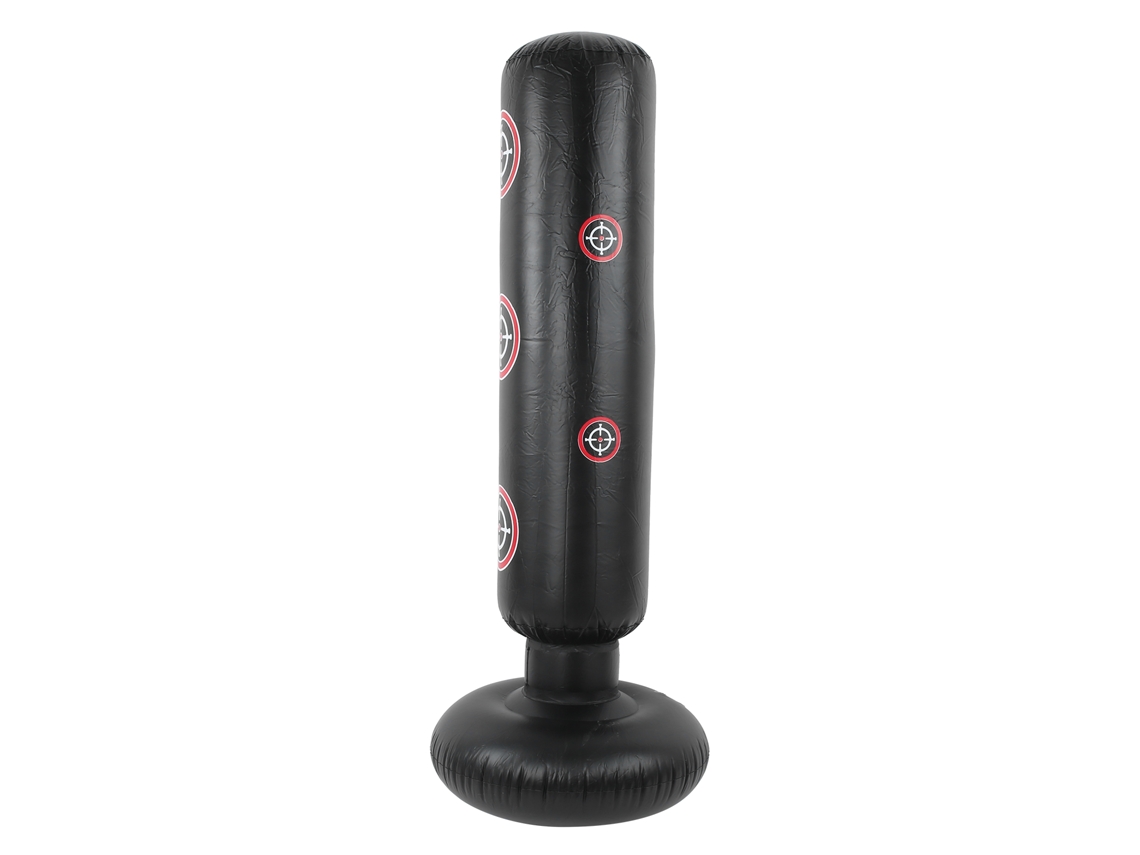 Saco De Boxe Inflável Vertical 1.6m Para Adultos/crianças Com Base Estável E Rebote Suave