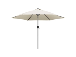 Led Cantilever Garden Parasol, Led Cantilever Garden Parasols Vidaxl Branco Tecido (n/a)