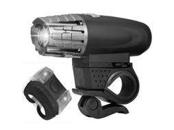 Conjunto De Luzes De Bicicleta Pretas 360 De Aquaforge (farol Luz De Sapo)