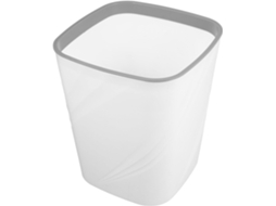 Lixeira De Cozinha Elegante Em Plástico Branco, Fácil De Guardar, Sem Tampa, Grande Capacidade