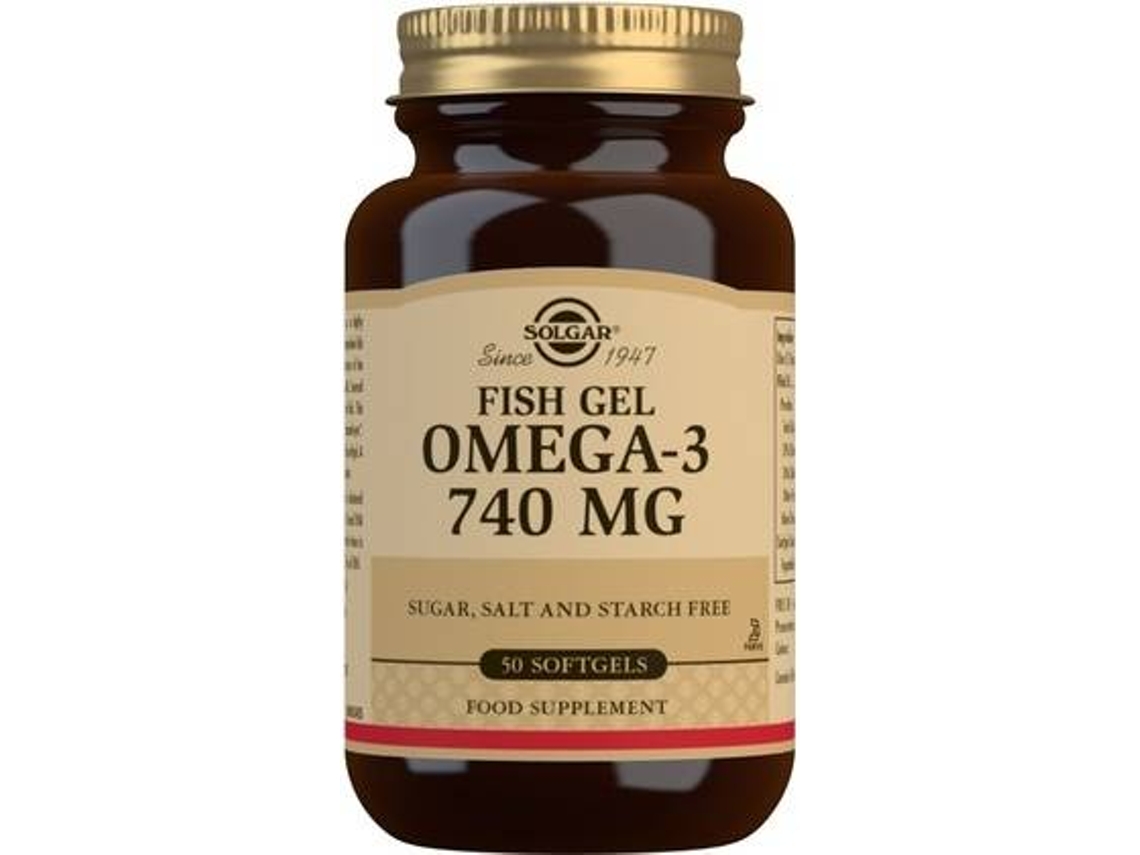 Suplemento Alimentar SOLGAR Gel De Peixe Ômega- (50 cápsulas de 740mg)