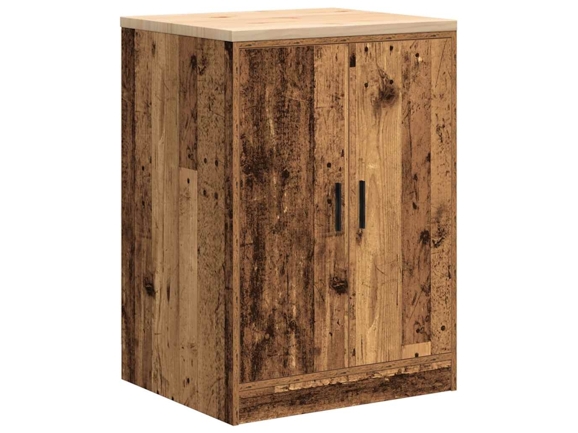 Armário de Arrumação de Garagem Madeira Velha 60x51x85 cm MAISON EXCLUSIVE